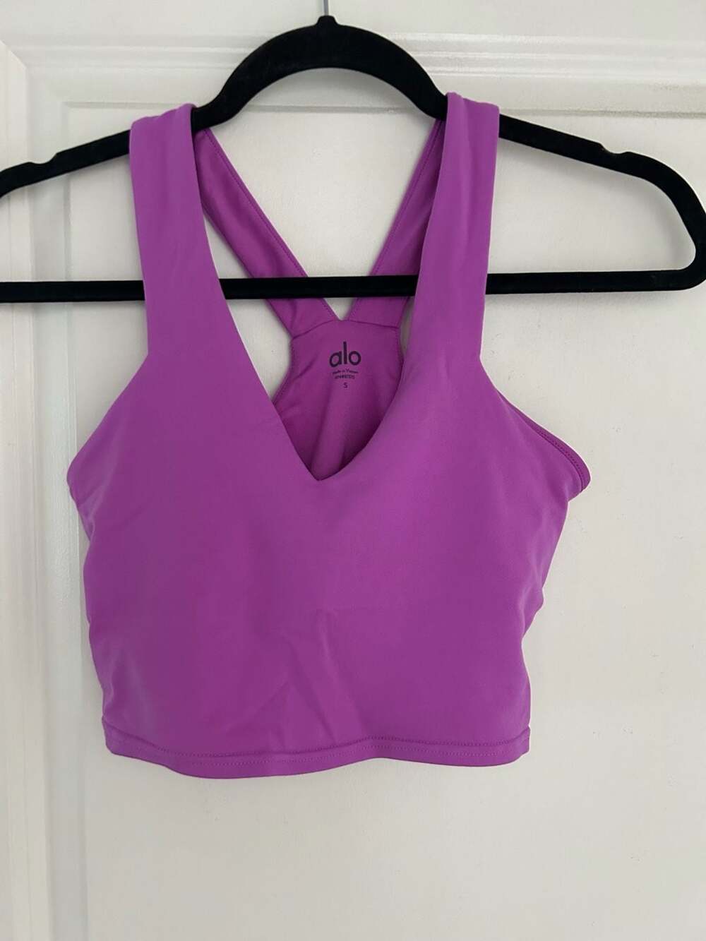 Alo Yoga Real Bra Tank in Electric Violet, Size Small